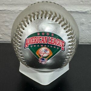 Fotoball Limited Edition 2003 American League Champions Baseball Silver